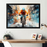 Bicycle Abstract Urban Cyclists - Bicycle Canvas Wall Art