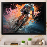 Bicycle Abstracted Motion An - Bicycle Canvas Wall Art