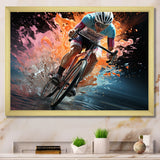 Bicycle Abstracted Motion An - Bicycle Canvas Wall Art