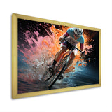 Bicycle Abstracted Motion An - Bicycle Canvas Wall Art