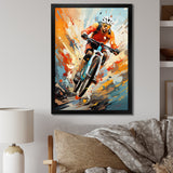 Bicycle Abstracted Trails An I - Bicycle Canvas Wall Art