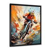Bicycle Abstracted Trails An I - Bicycle Canvas Wall Art