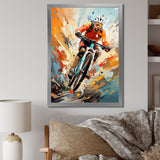 Bicycle Abstracted Trails An I - Bicycle Canvas Wall Art