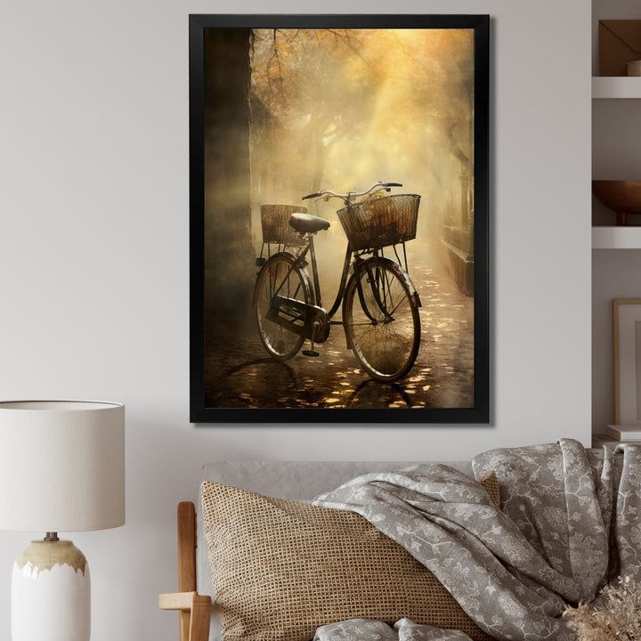 Bicycle Atmospheric Rides An I - Bicycle Canvas Wall Art