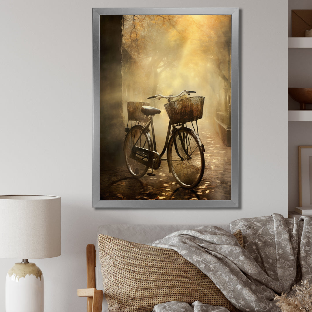 Bicycle Atmospheric Rides An I - Bicycle Canvas Wall Art