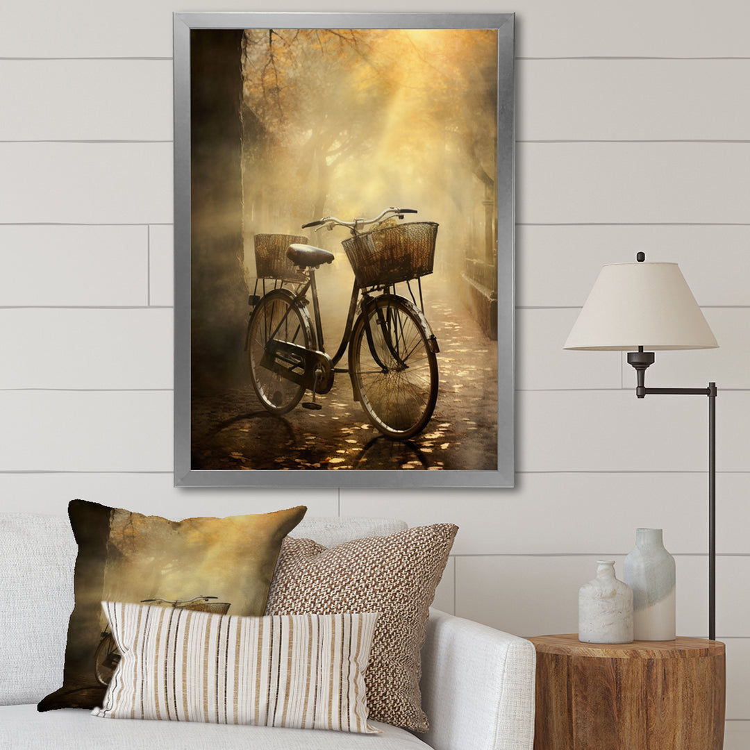 Bicycle Atmospheric Rides An I - Bicycle Canvas Wall Art