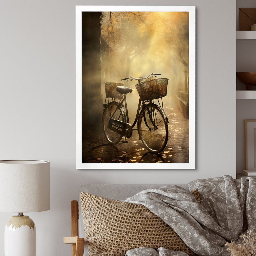 Bicycle Atmospheric Rides An I - Bicycle Canvas Wall Art