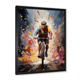 Bicycle Bold Rides Pointillism I - Bicycle Canvas Wall Art