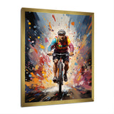 Bicycle Bold Rides Pointillism I - Bicycle Canvas Wall Art
