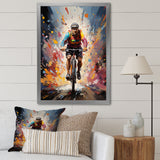 Bicycle Bold Rides Pointillism I - Bicycle Canvas Wall Art