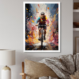 Bicycle Bold Rides Pointillism I - Bicycle Canvas Wall Art