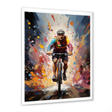 Bicycle Bold Rides Pointillism I - Bicycle Canvas Wall Art
