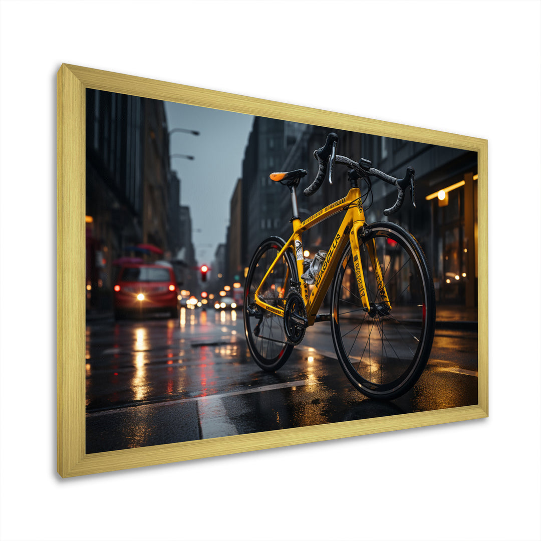 Bicycle City Cycling - Bicycle Canvas Wall Art