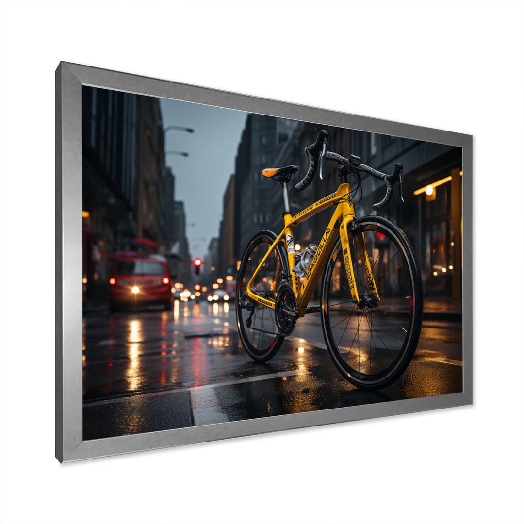 Bicycle City Cycling - Bicycle Canvas Wall Art