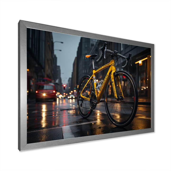 Bicycle City Cycling - Bicycle Canvas Wall Art