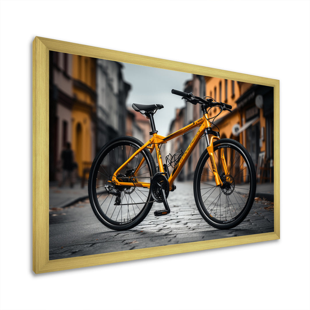 Bicycle Cityscape Escape - Bicycle Canvas Wall Art