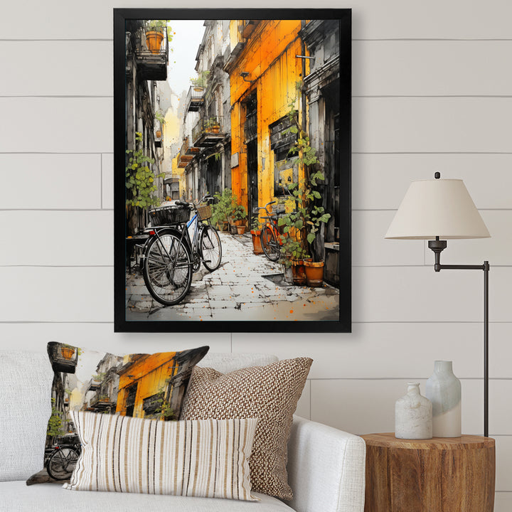 Bicycle Cycle City - Bicycle Canvas Wall Art