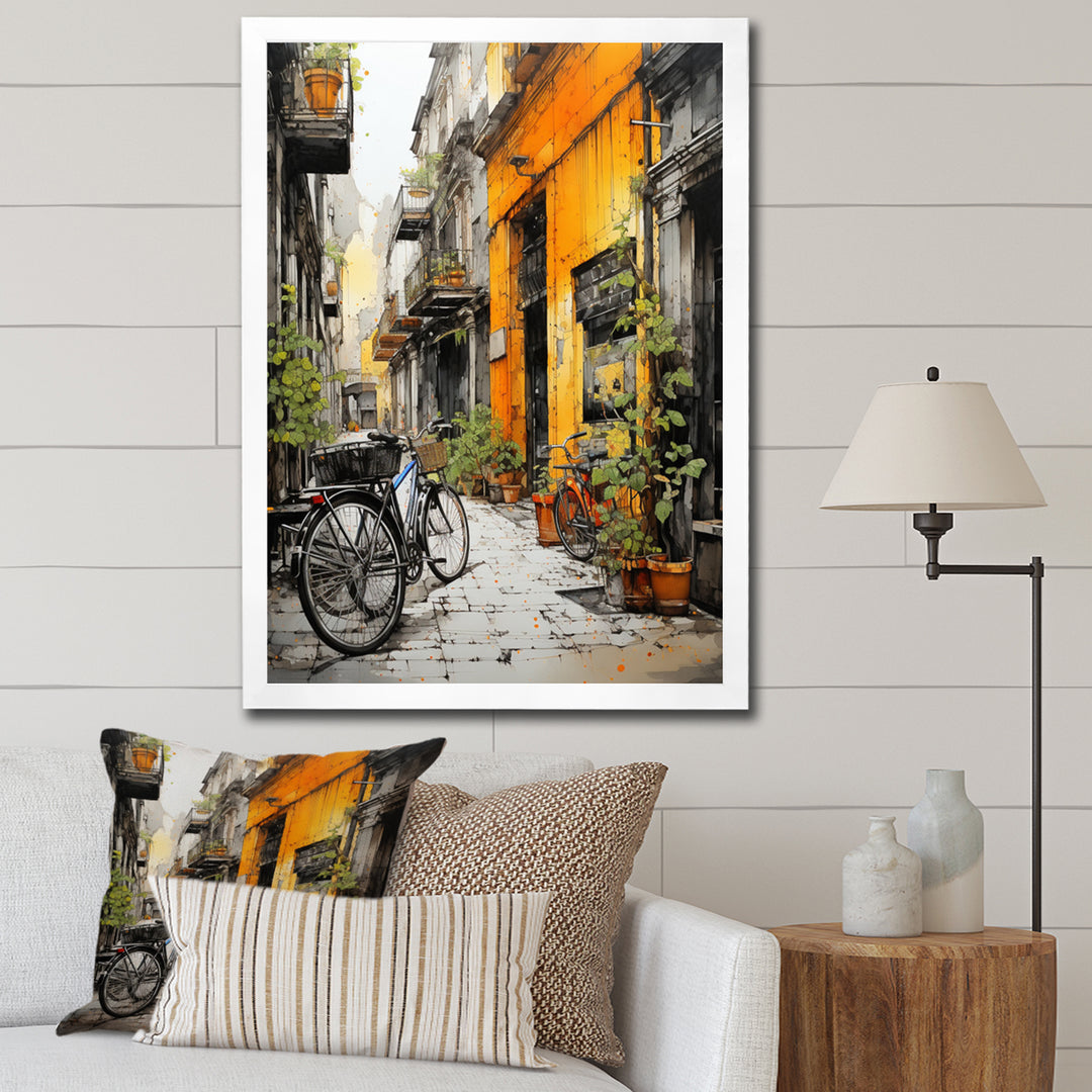 Bicycle Cycle City - Bicycle Canvas Wall Art