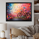 Bicycle Dreamlike Bicycles Pointillism - Bicycle Canvas Wall Art