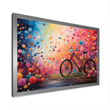 Bicycle Dreamlike Bicycles Pointillism - Bicycle Canvas Wall Art