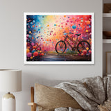 Bicycle Dreamlike Bicycles Pointillism - Bicycle Canvas Wall Art