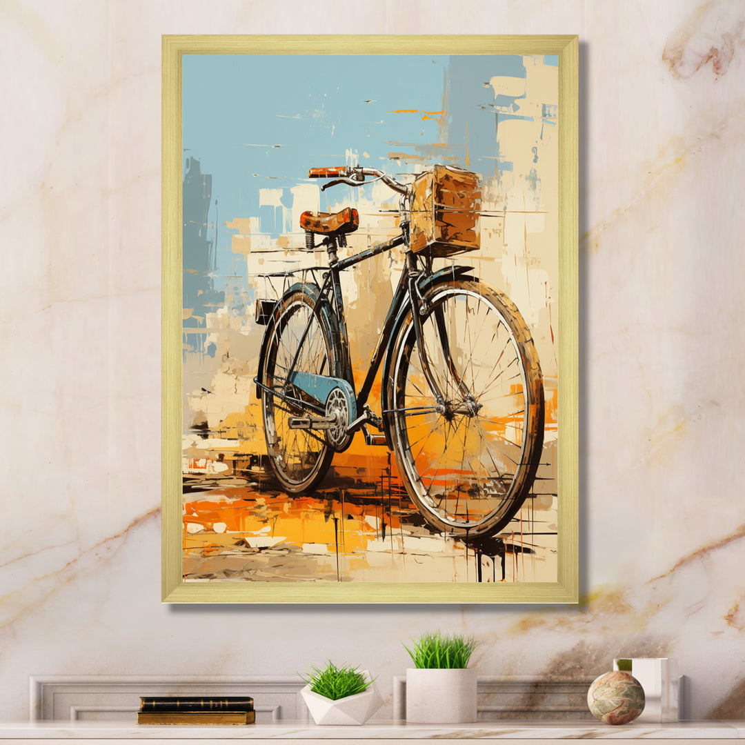 Bicycle Expressive Journeys An I - Bicycle Canvas Wall Art