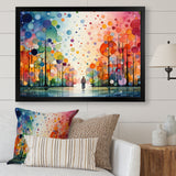 Bicycle Geometric Pedals Pointillism I - Bicycle Canvas Wall Art