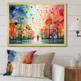 Bicycle Geometric Pedals Pointillism I - Bicycle Canvas Wall Art