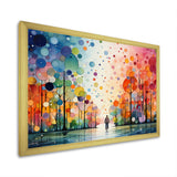 Bicycle Geometric Pedals Pointillism I - Bicycle Canvas Wall Art