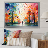 Bicycle Geometric Pedals Pointillism I - Bicycle Canvas Wall Art