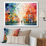 Bicycle Geometric Pedals Pointillism I - Bicycle Canvas Wall Art