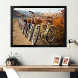 Bicycle Harmonious Cycling Paths - Bicycle Canvas Wall Art