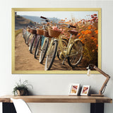 Bicycle Harmonious Cycling Paths - Bicycle Canvas Wall Art