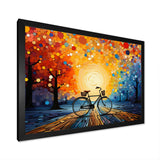 Bicycle Harmonious Pedals Pointillism I - Bicycle Canvas Wall Art