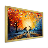 Bicycle Harmonious Pedals Pointillism I - Bicycle Canvas Wall Art