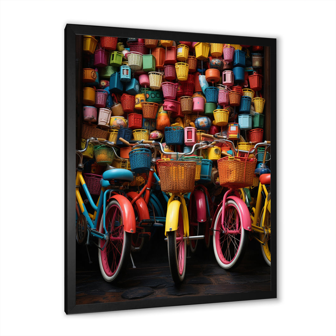 Bicycle Joyful Rides I - Bicycle Canvas Wall Art