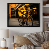 Bicycle Street Serenade - Bicycle Canvas Wall Art