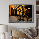 Bicycle Street Serenade - Bicycle Canvas Wall Art