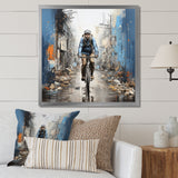Bicycle Street Symphony Papercut - Bicycle Canvas Wall Art