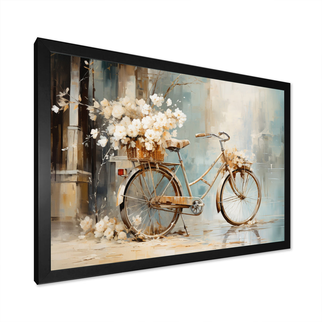Bicycle Tranquil Pedaling I - Bicycle Canvas Wall Art