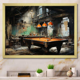 Billard Industrial Game III - Sports Canvas Wall Art