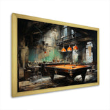 Billard Industrial Game III - Sports Canvas Wall Art