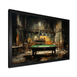 Billard Industrial Game I - Sports Canvas Wall Art