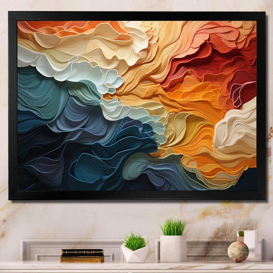 Idesignart biomorphism organic forms v abstract canvas wall art