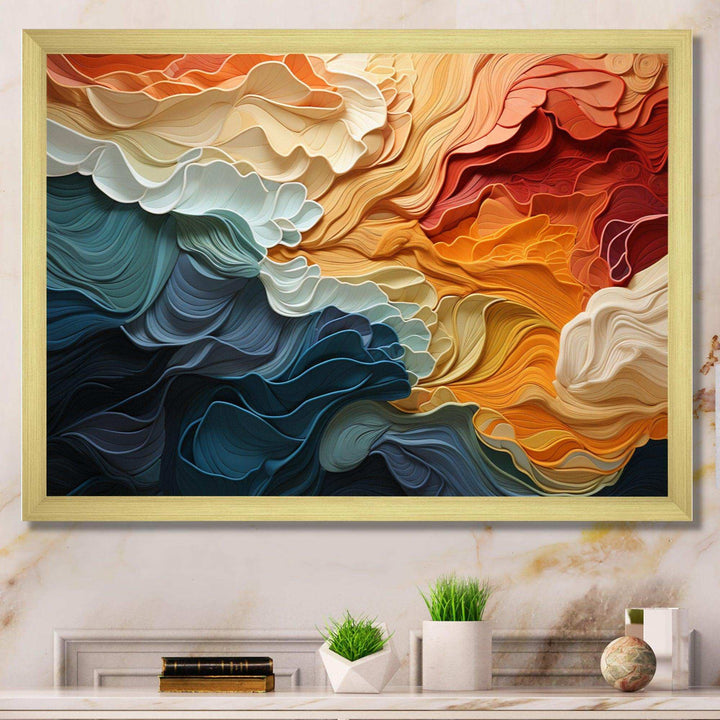 Idesignart biomorphism organic forms v abstract canvas wall art