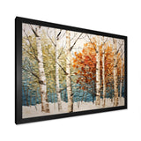 Birch Wood Seasonal Birch III - Floral Canvas Wall Art