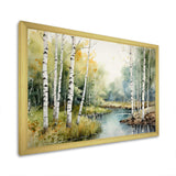 Birch Woods Silent Woods II - Floral Canvas Wall Art