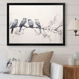 Birds On The Brink I - Animals Canvas Wall Art