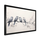 Birds On The Brink I - Animals Canvas Wall Art