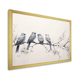 Birds On The Brink I - Animals Canvas Wall Art